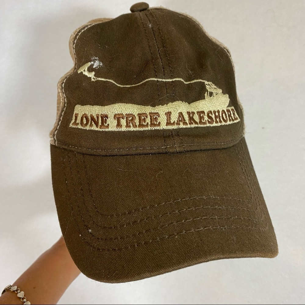 Hitwear Lone Tree Lakeshore Cap Snap Back Long Bill Mesh brown